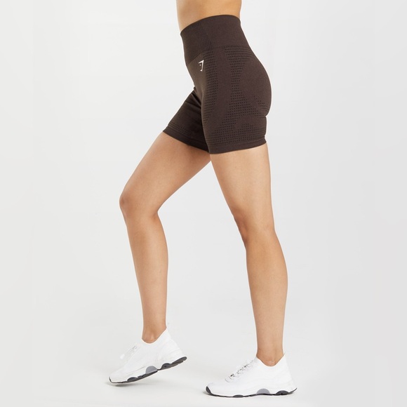 Gymshark Cherry Brown Vital Seamless 2.0 Shorts - Picture 2 of 6